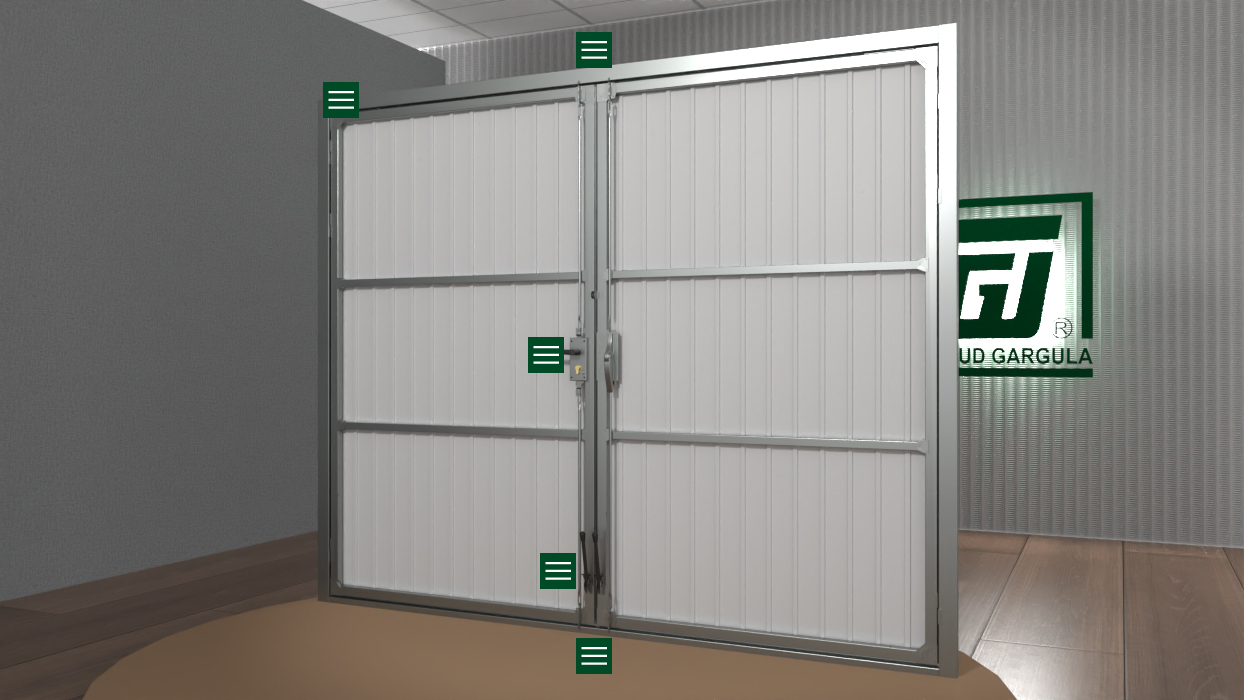 Technologia - brama dwuskrzydłowa